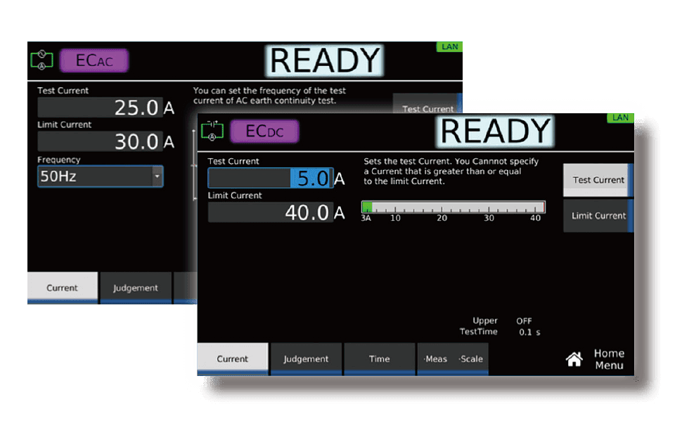 AC/DC Earth Continuity Testing up to 40 A