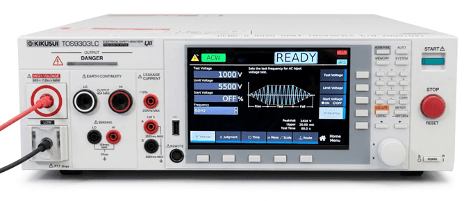 Standby State — READY indicates that the test can be started