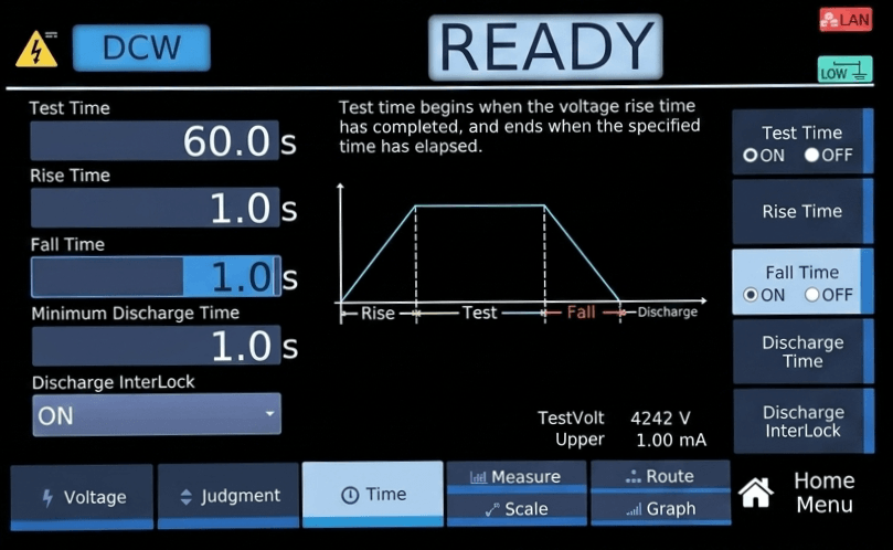 Time Settings Screen