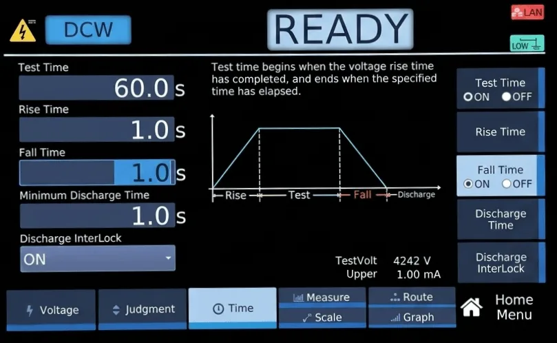 Time Settings Screen