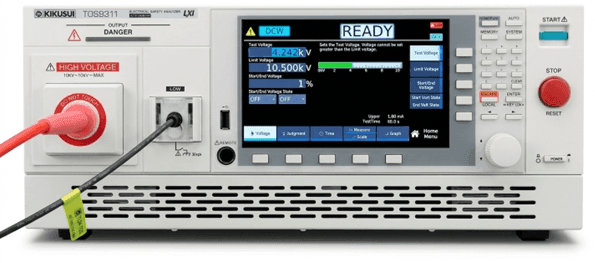 Standby State — READY indicates that the test can be started